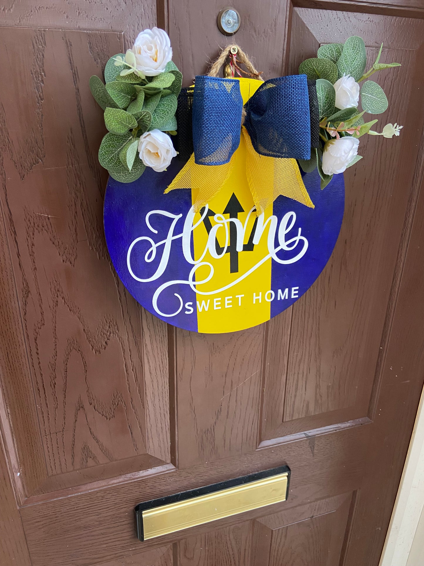 Home Sweet Home Barbados Door Wreath