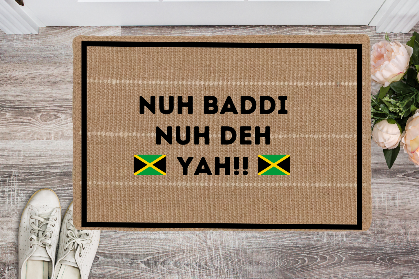 Flat Woven Nuh Baddi Nuh Deh Yah Doormat