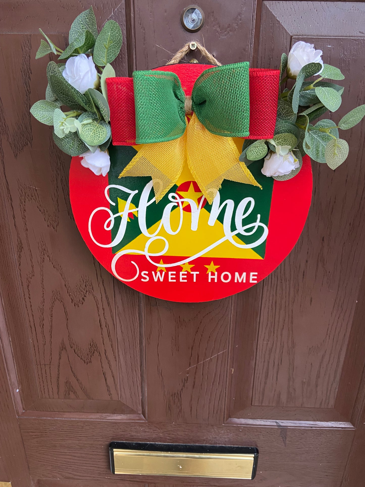 Home Sweet Home Grenadian Door Wreath