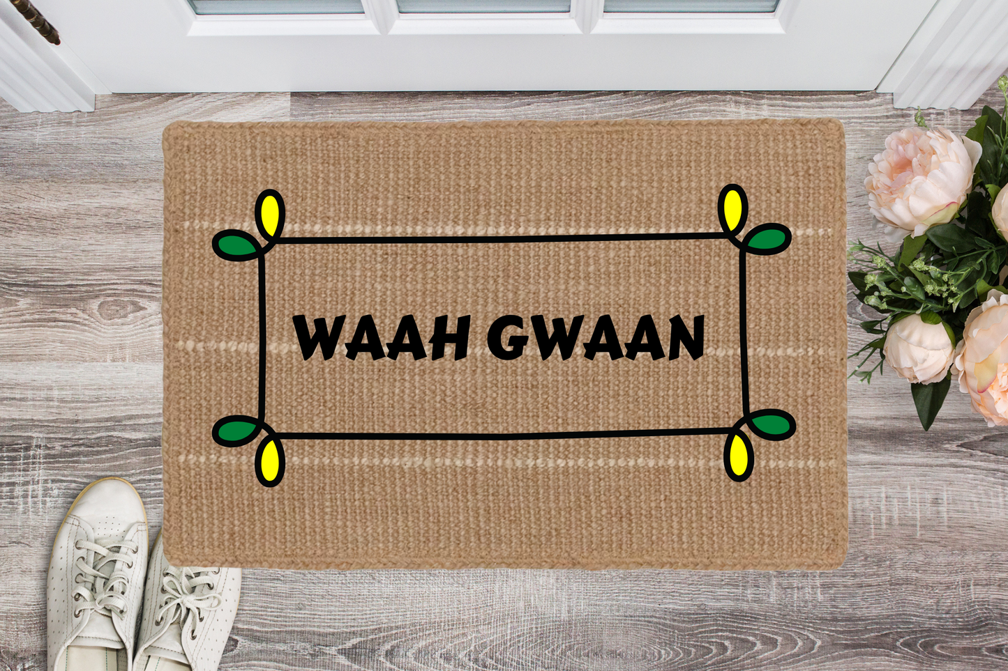 Flat Woven Waah Gwaan Doormat