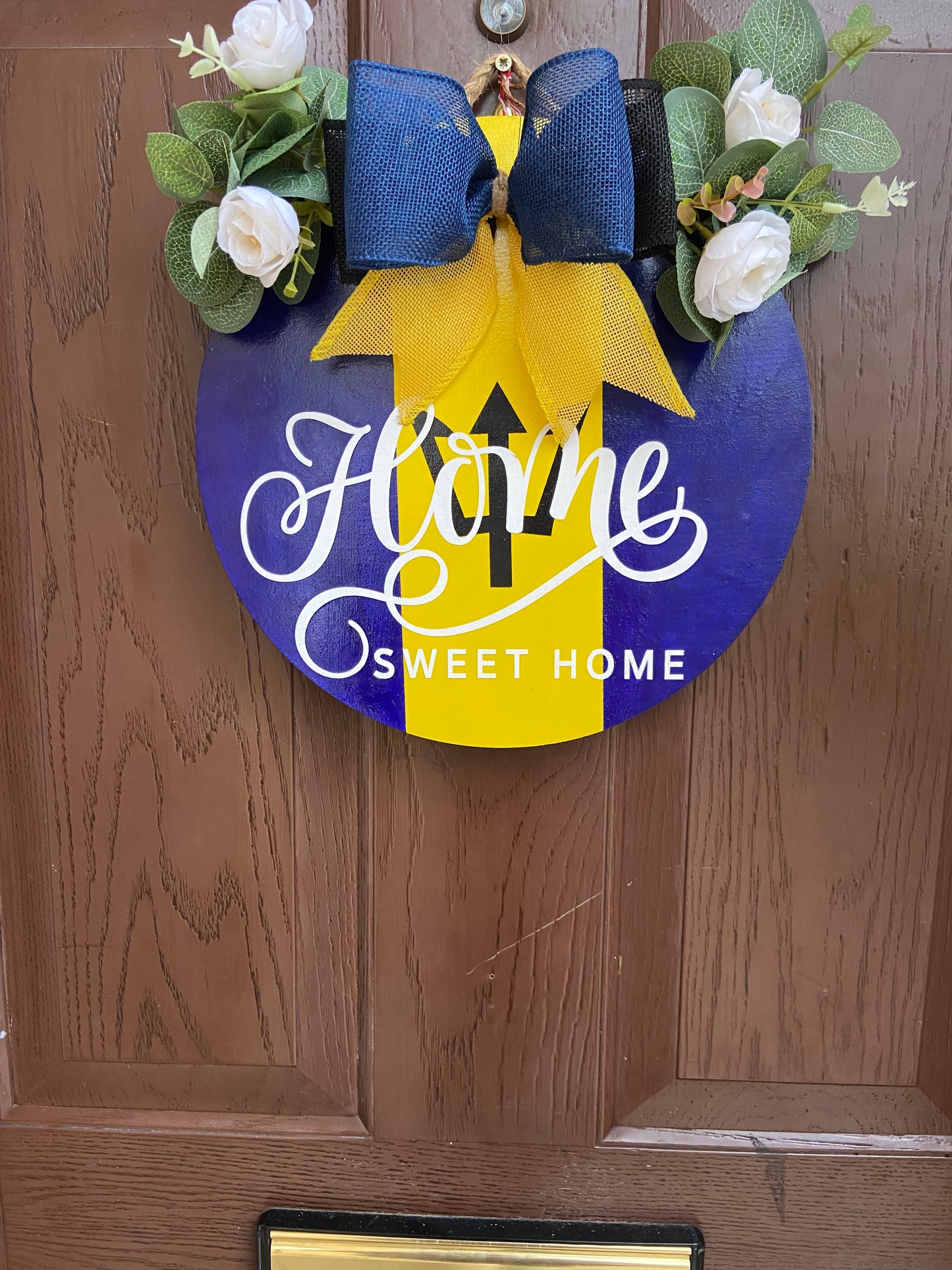 Home Sweet Home Barbados Door Wreath
