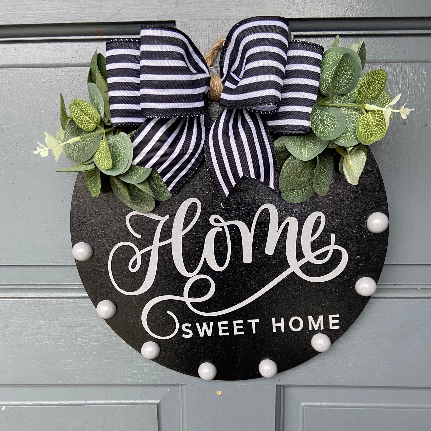 Wooden Door Wreath