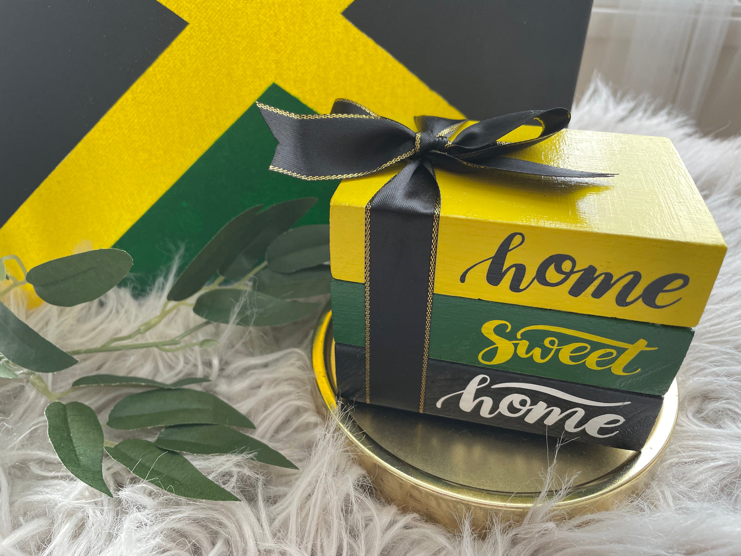 Tripple Wooden Bookstacks Decor