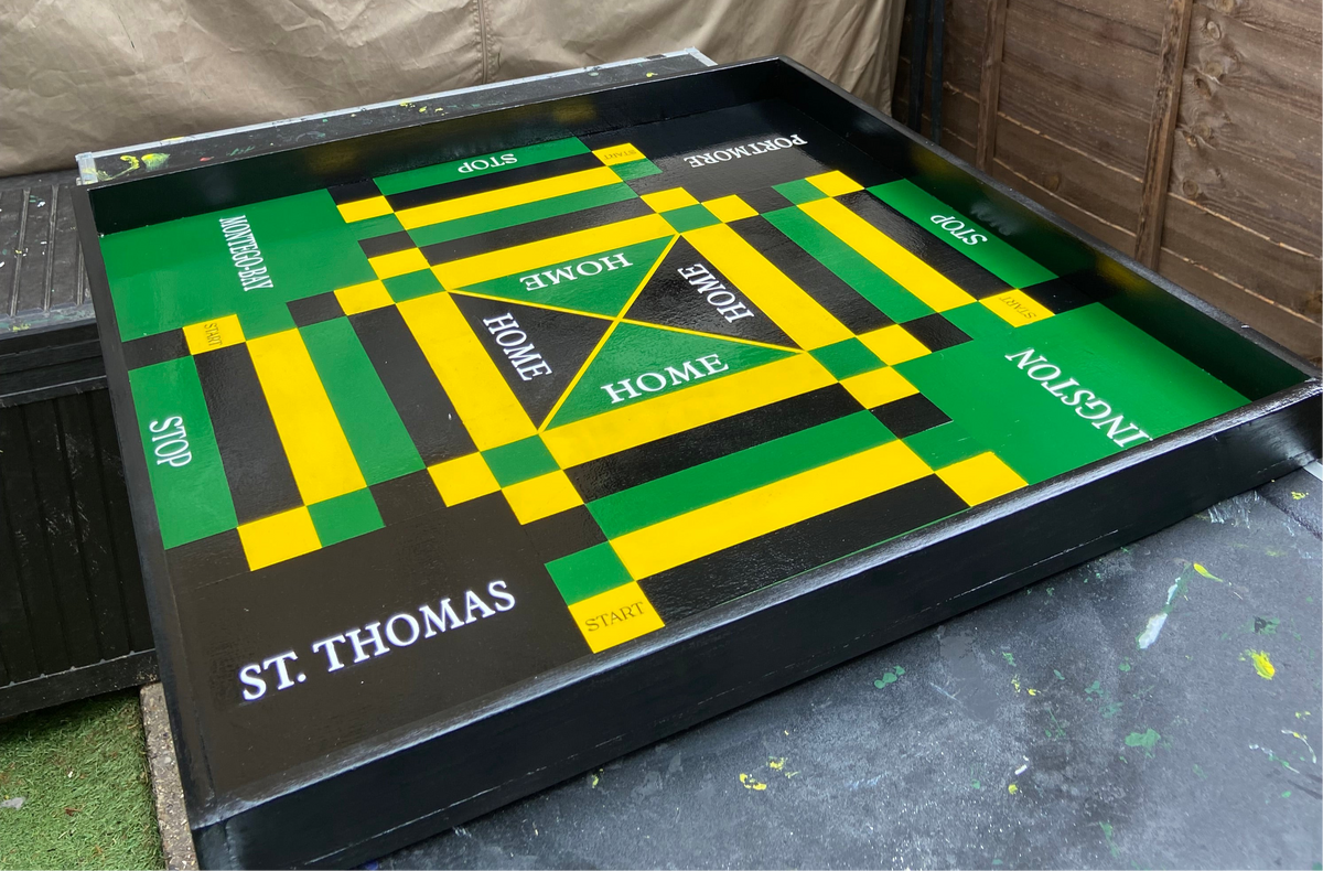 Handmade Jamaican Ludi board