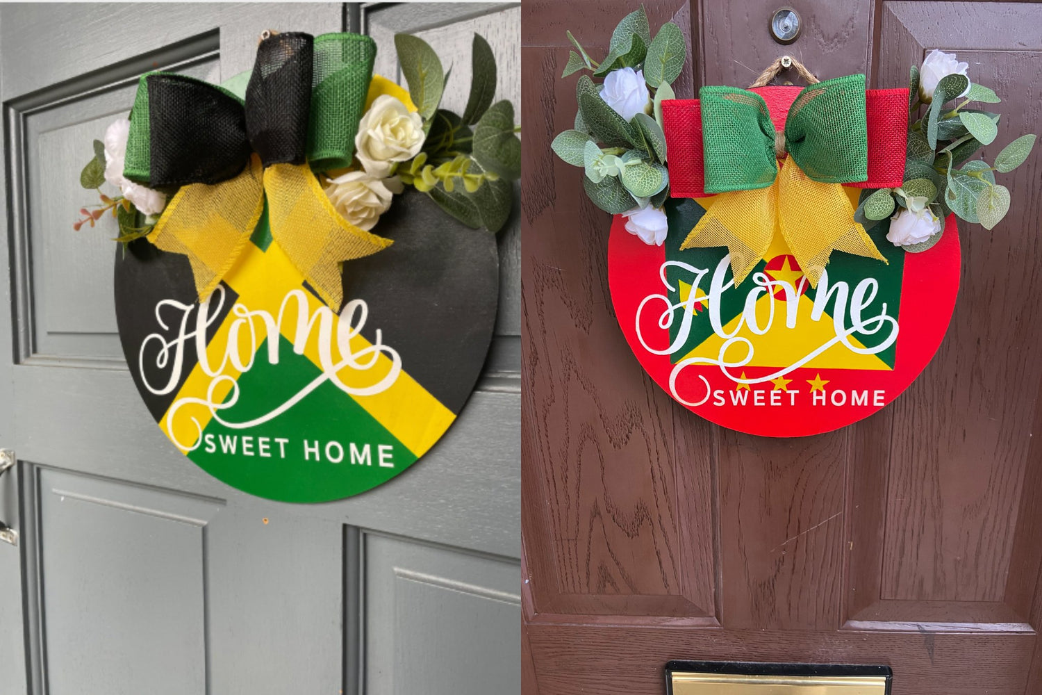 Jamaican Door Wreaths