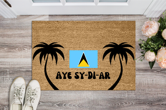 Aye Sy-Di-Ar St Lucian Door Mat