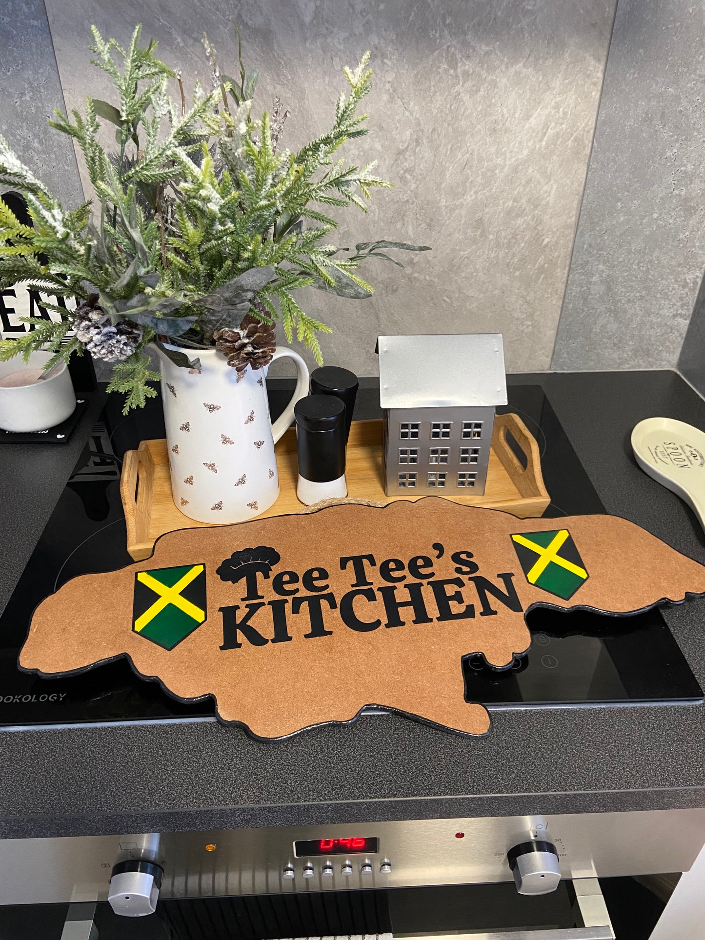 Map of Jamaica Custom Plaque