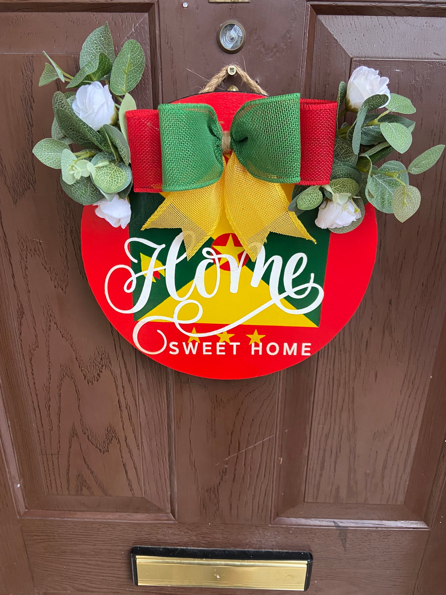 Home Sweet Home Grenadian Door Wreath