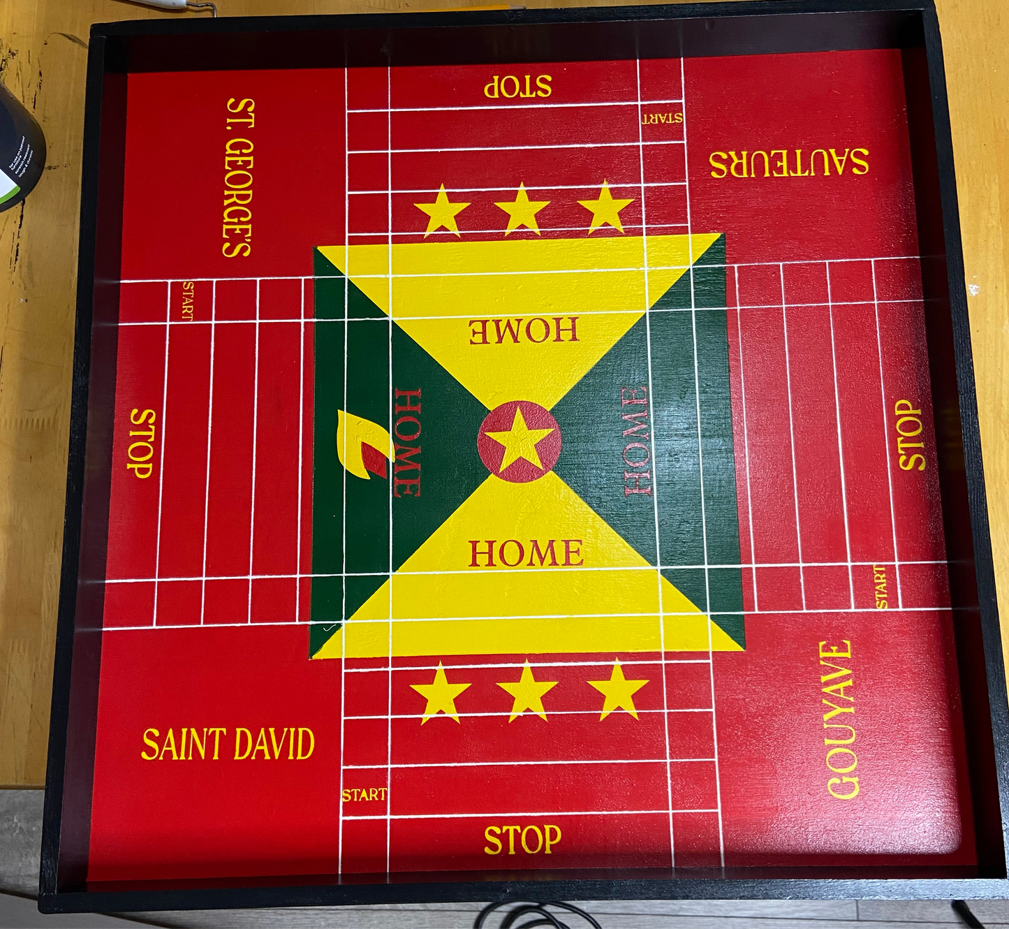 Grenadian Flag Ludi Board
