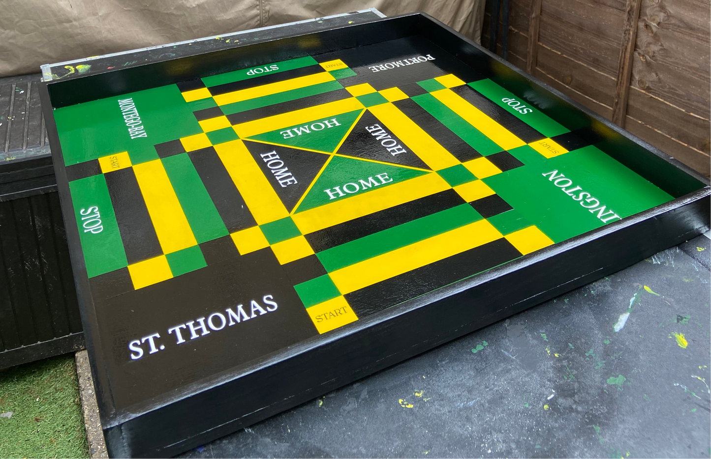 Snakes & Ladder Custom Jamaican Ludi Board