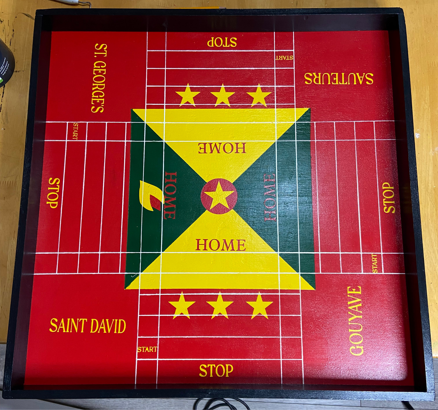 Grenadian Flag Ludi Board
