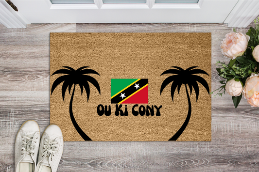 Ou Ki Cony St Kitts And Nevis Door Mat