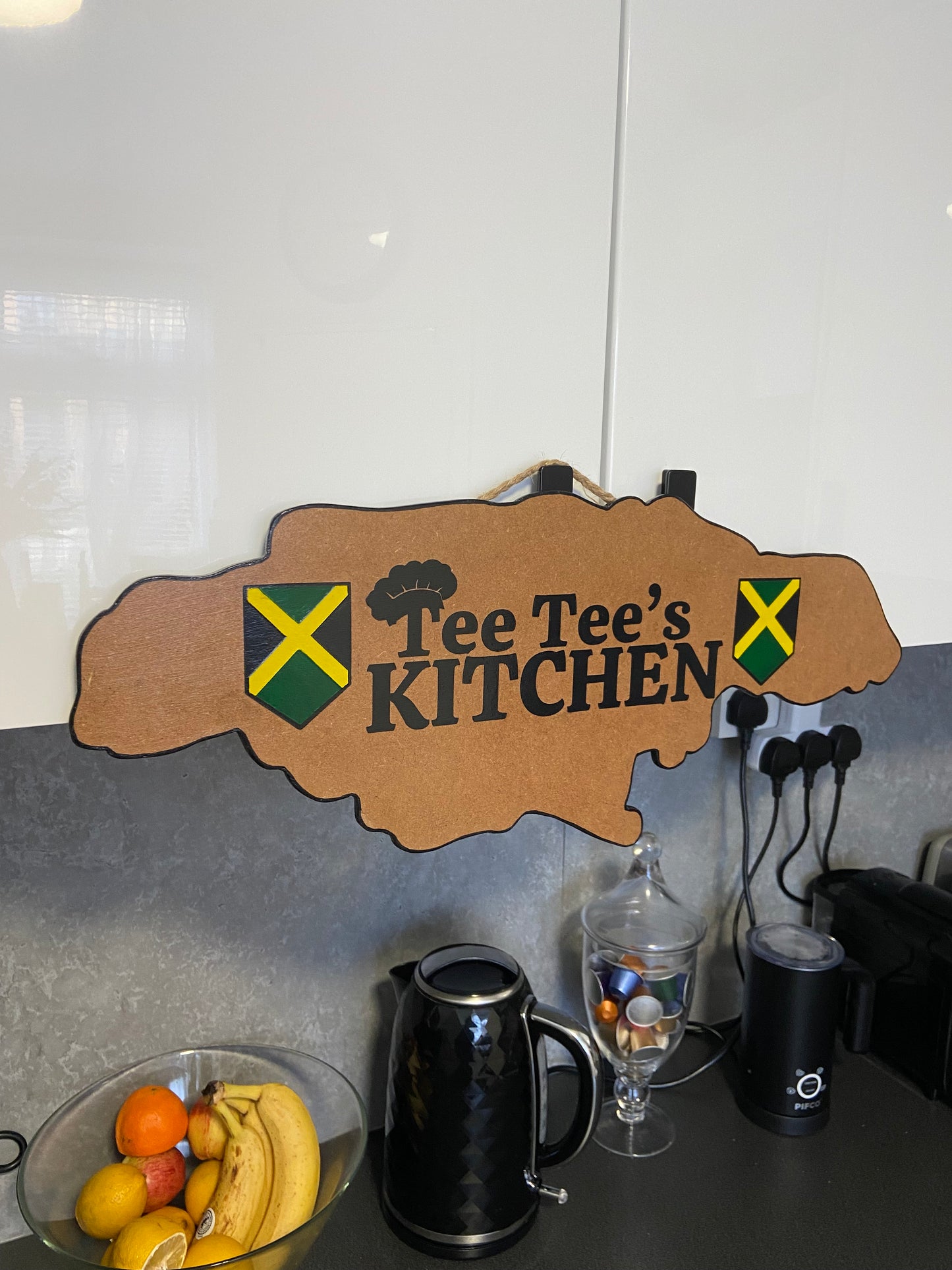 Map of Jamaica Custom Plaque