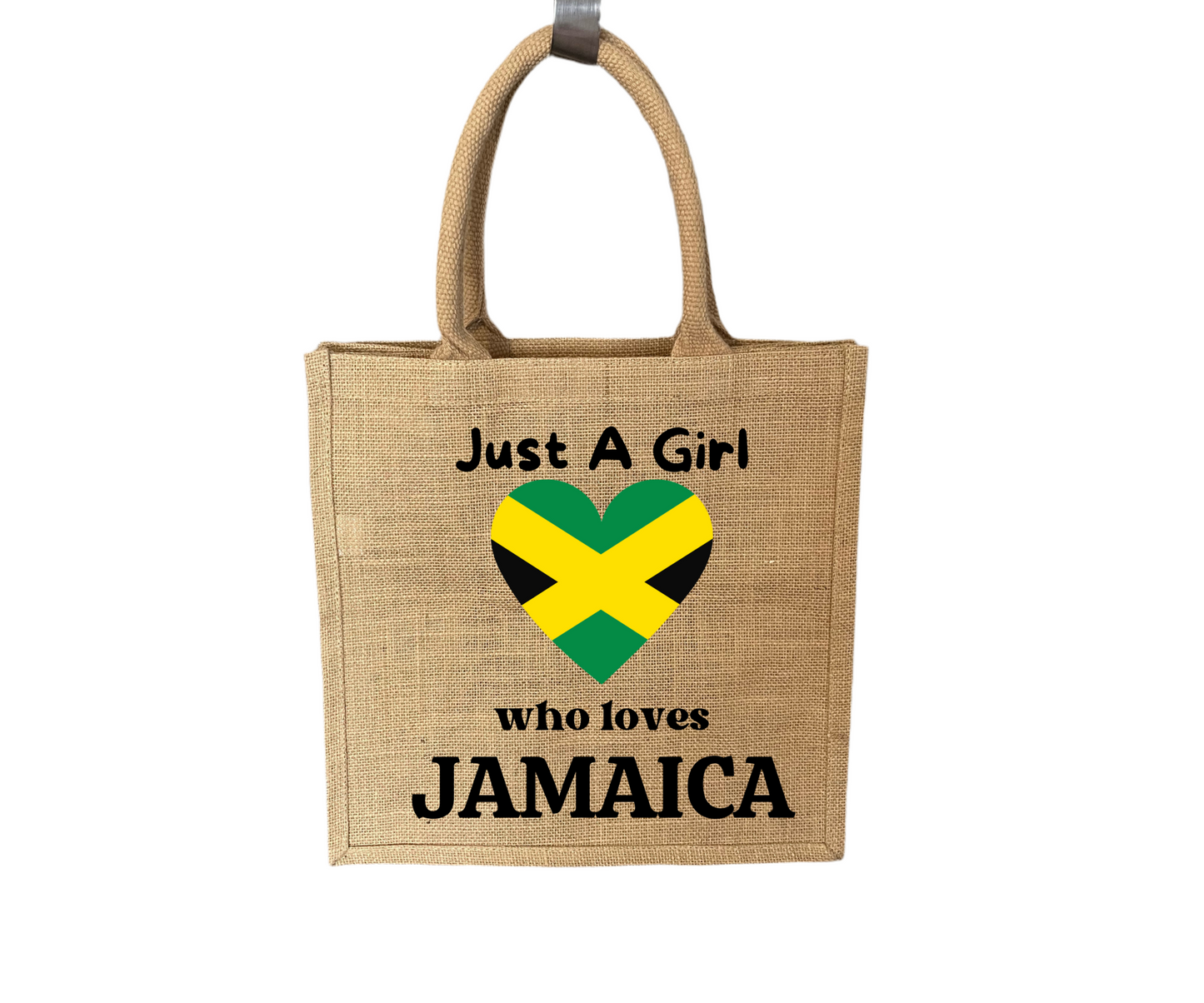 Just A Jamaican Girl Jute Bag