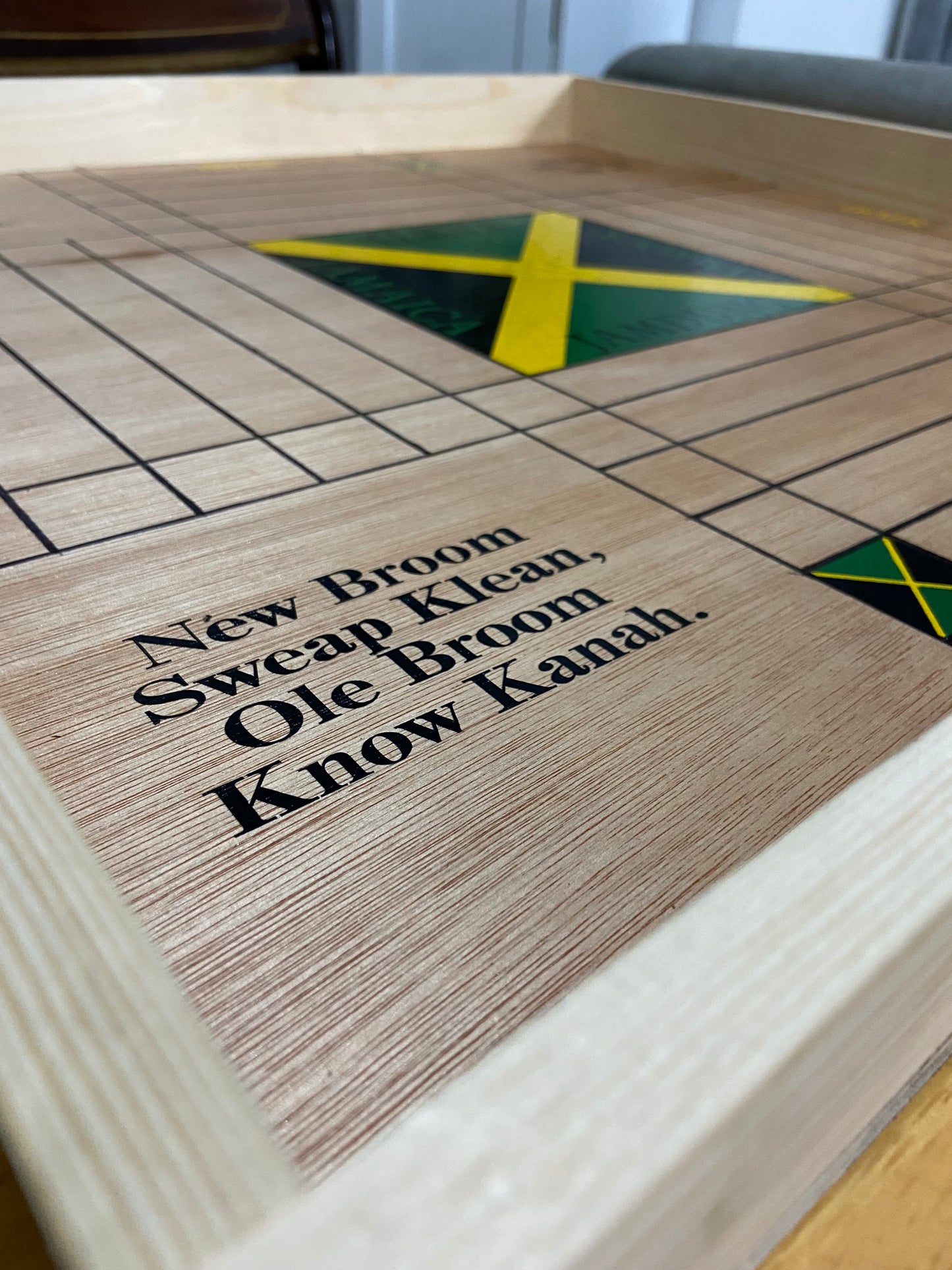 Custom Jamaican Ludi & Draft/Checkers Board
