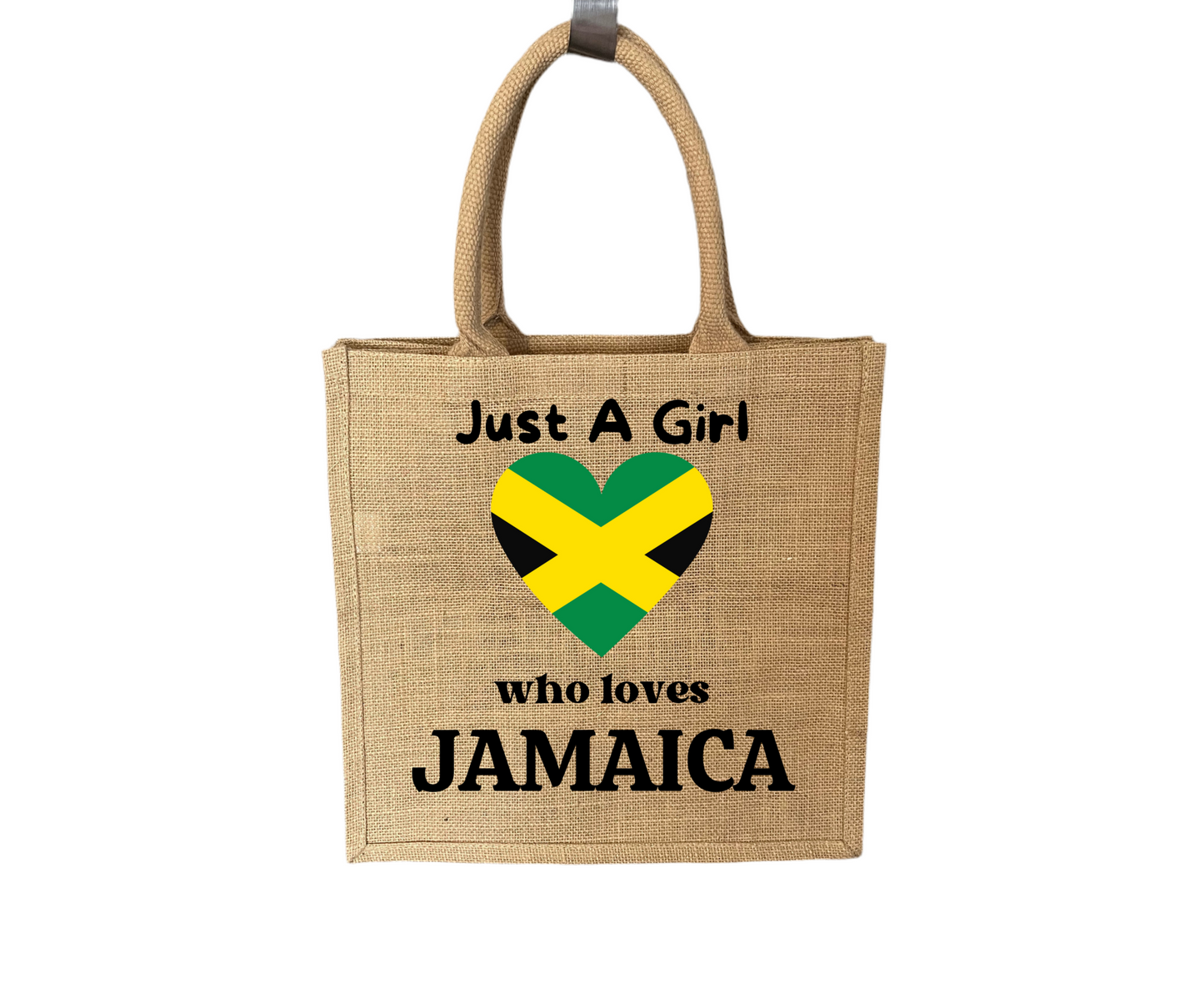 Just A Jamaican Girl Jute Bag