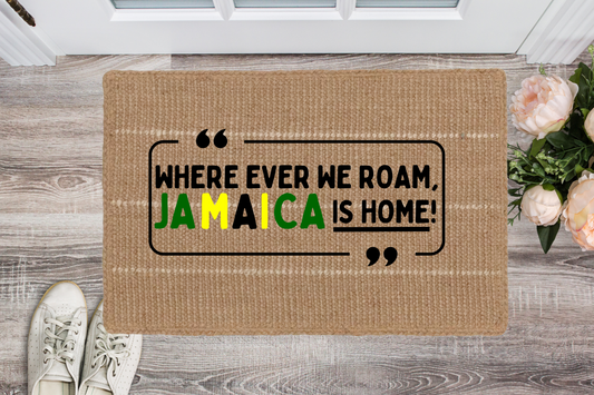 Flat Woven Everywhere we Roam Doormat