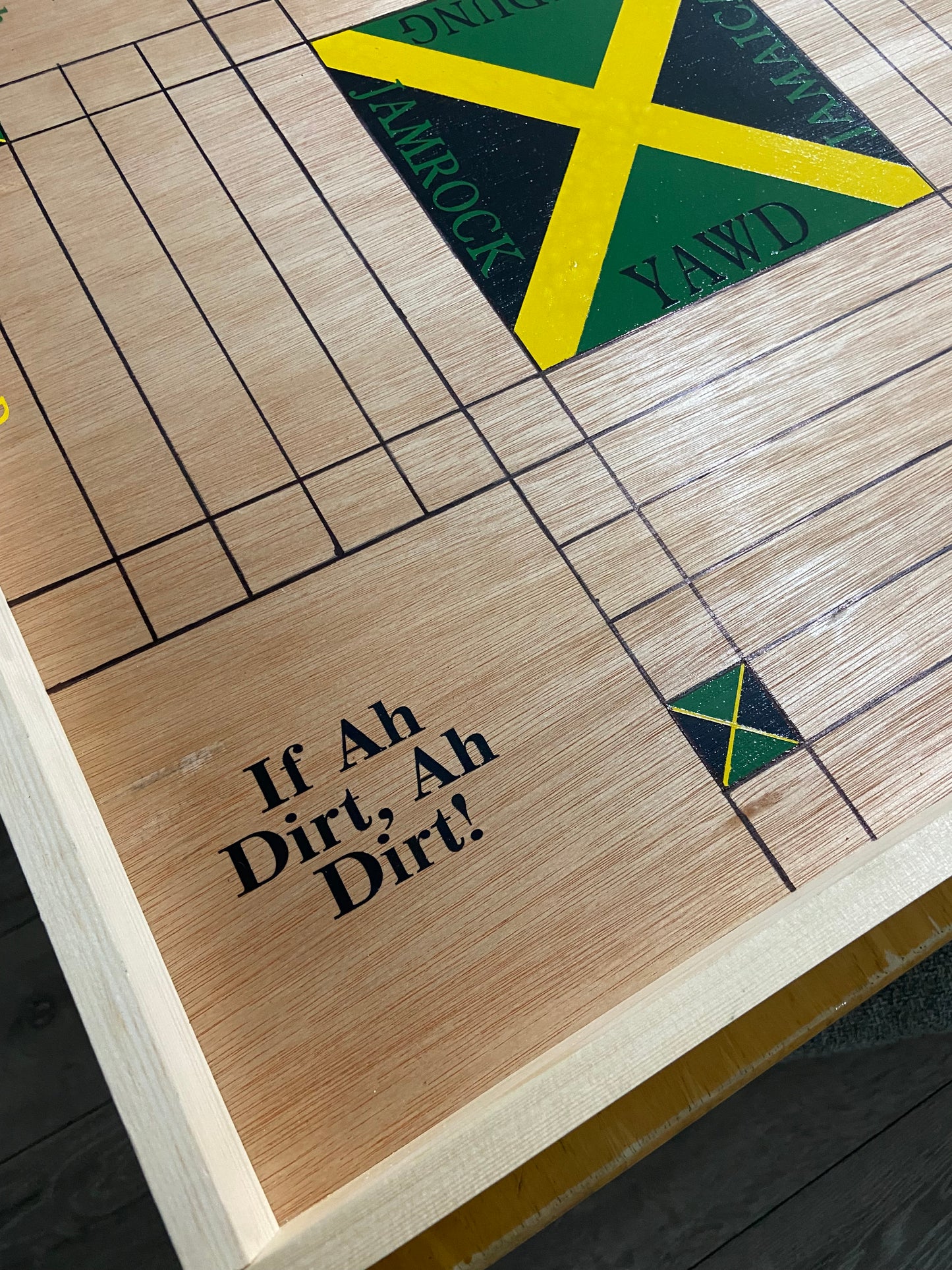Custom Jamaican Ludi & Draft/Checkers Board
