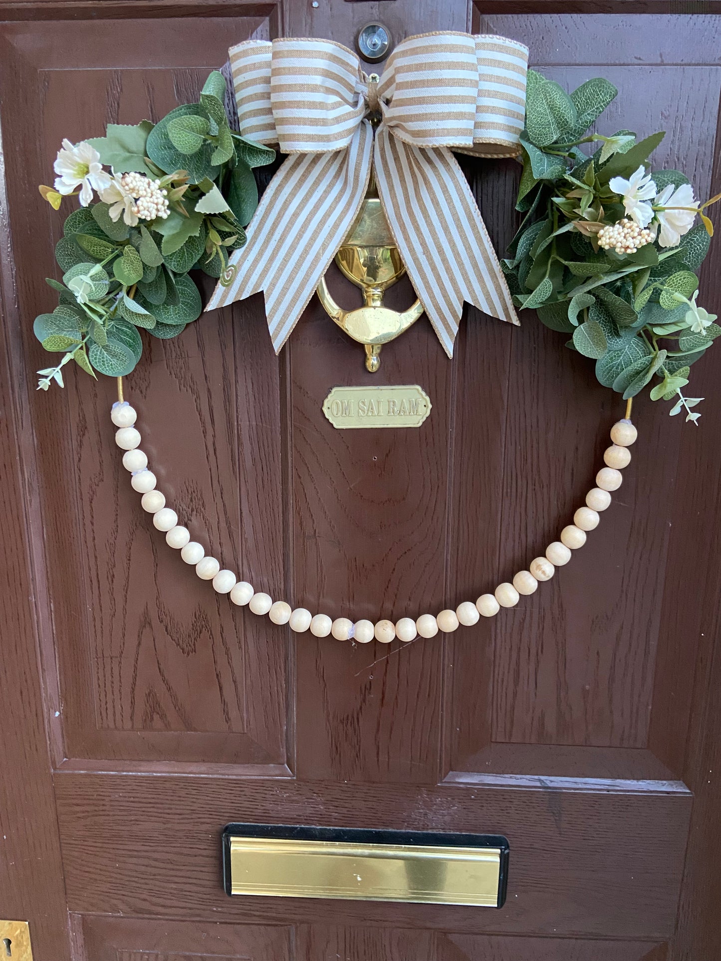 Half Beaded Door Wreath
