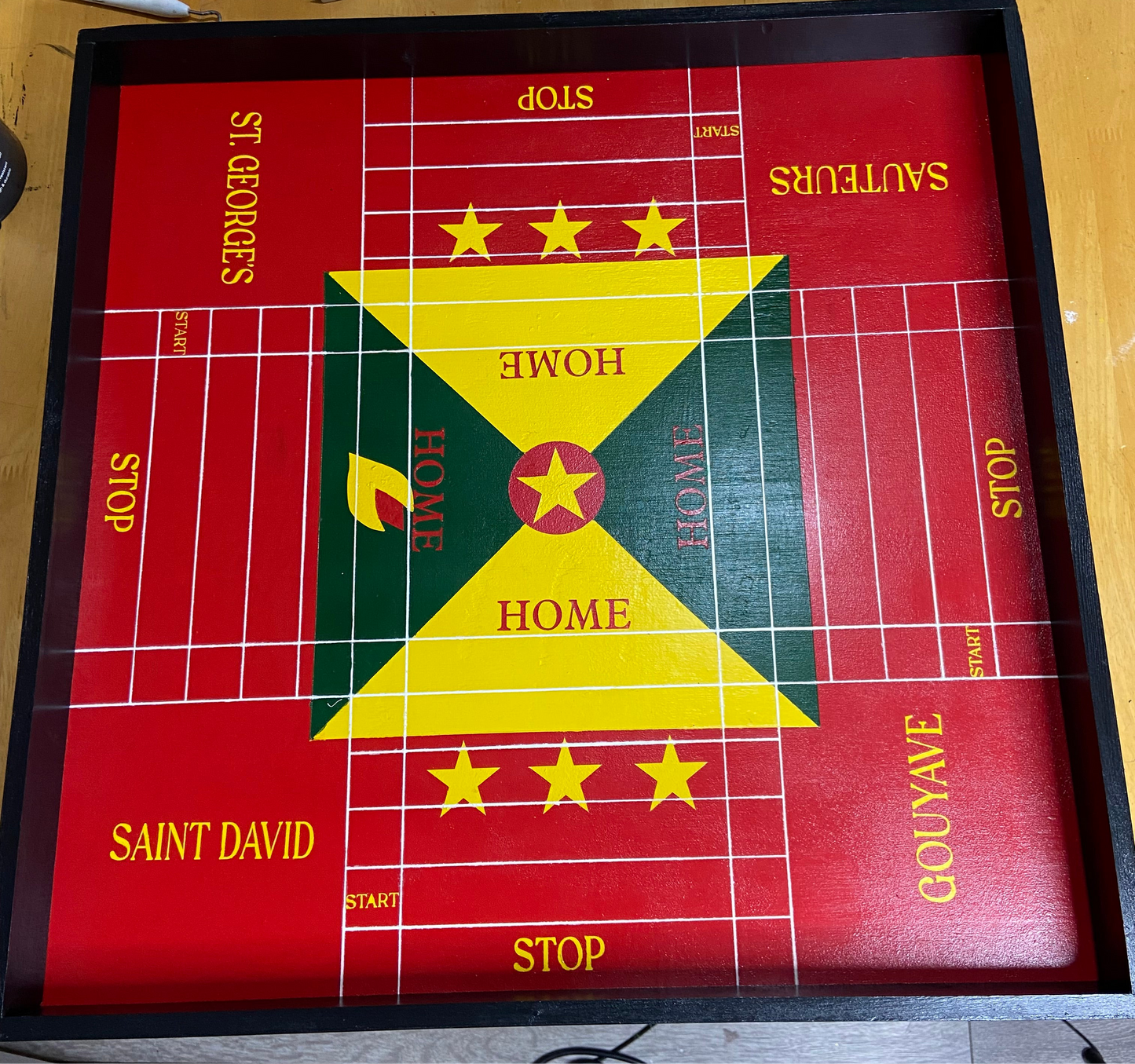 Grenadian Flag Ludi Board