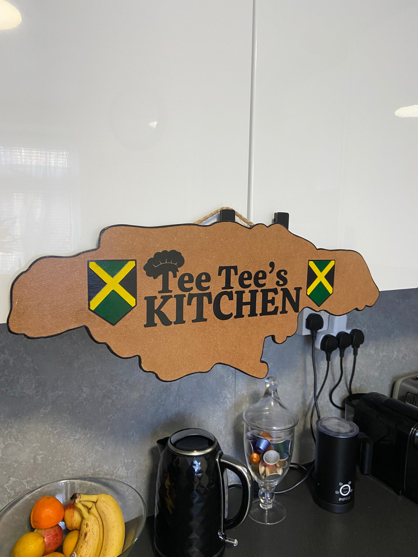 Map of Jamaica Custom Plaque