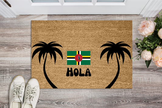 Hola Dominican Door Mat