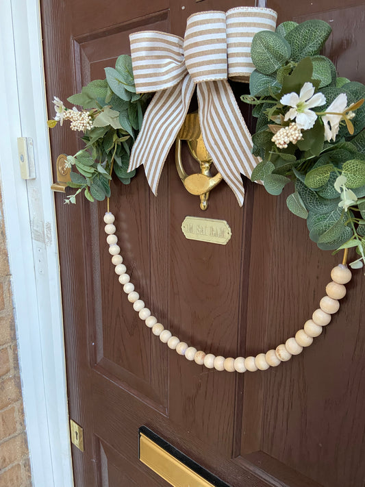 Half Beaded Door Wreath