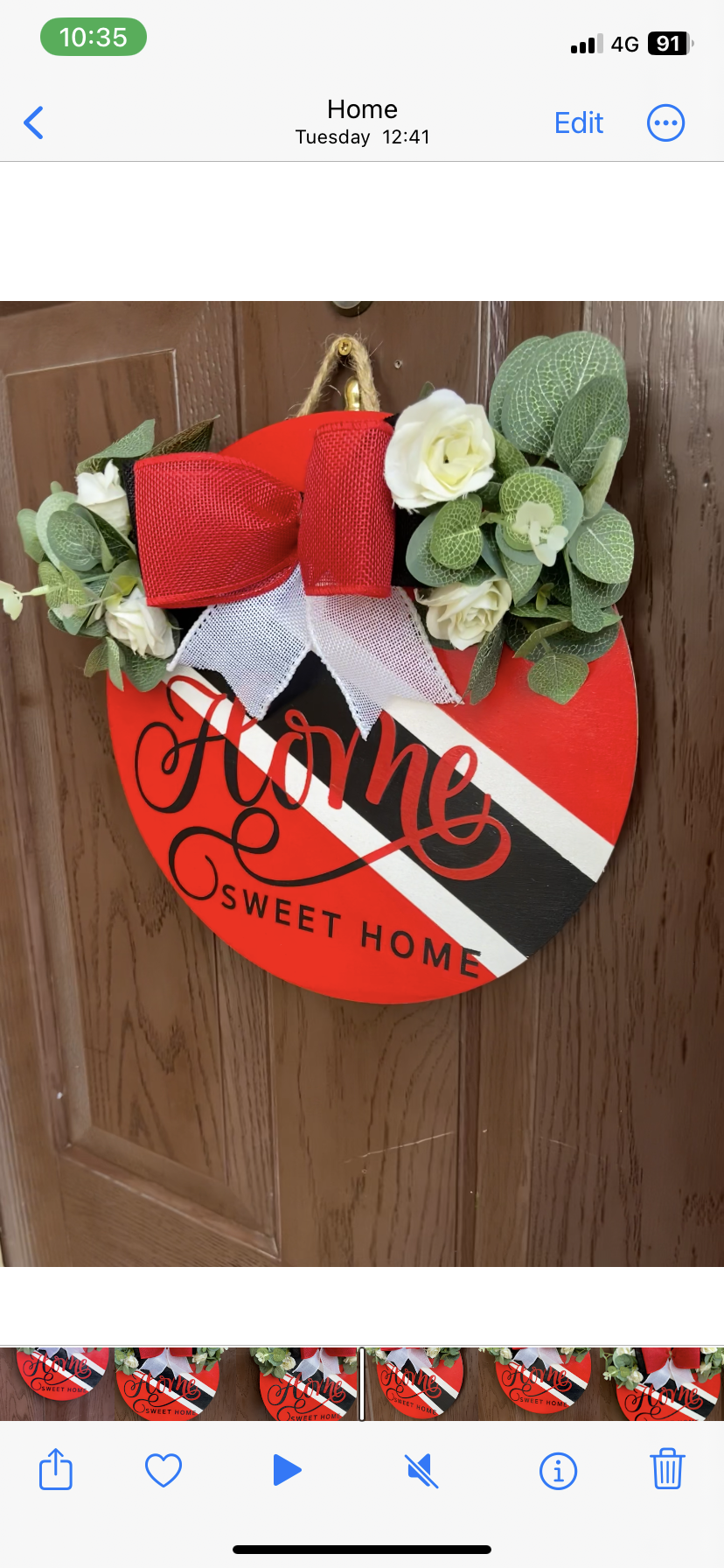 Home Sweet Home Trinidad Door Wreath