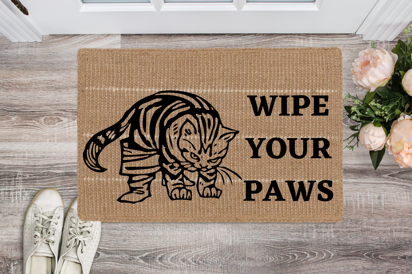 Flat Woven Wipe Your Paws Doormat