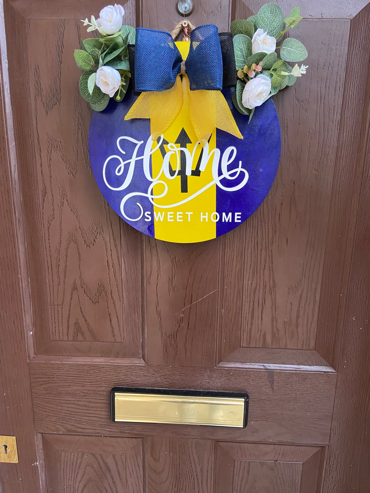 Home Sweet Home Barbados Door Wreath