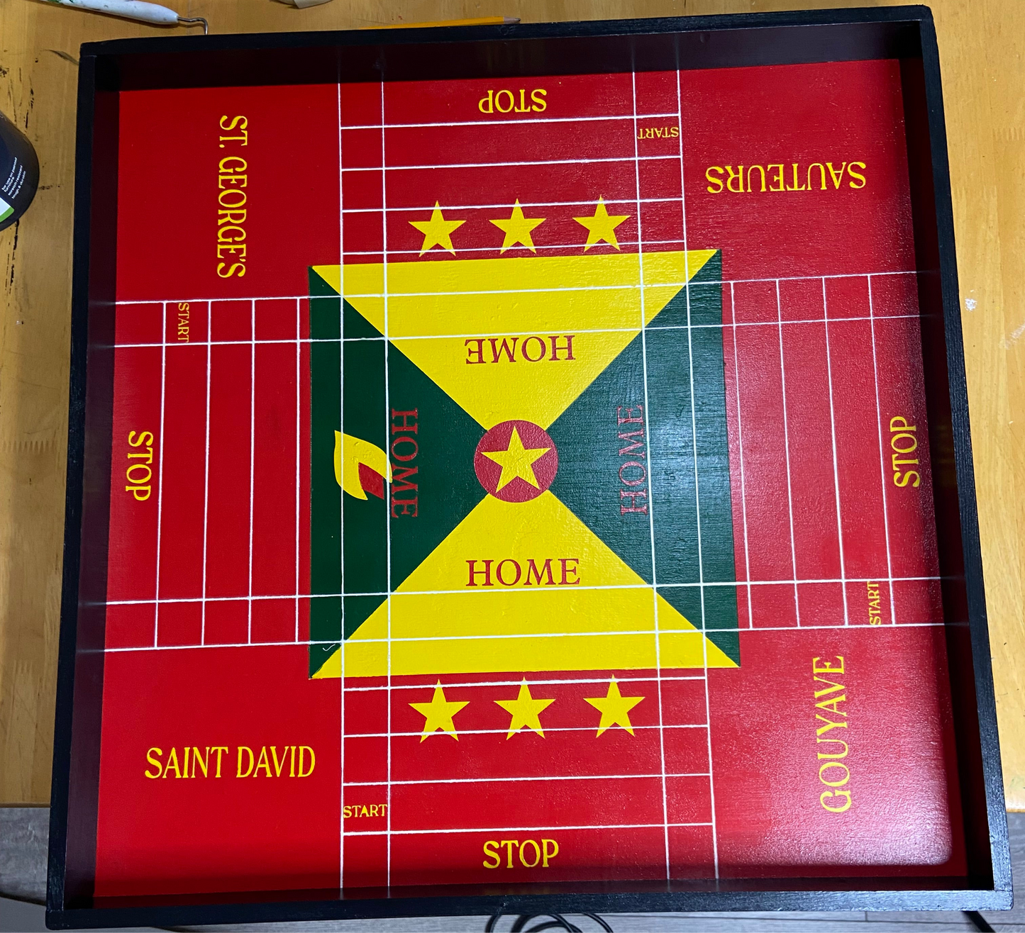 Grenadian Flag Ludi Board