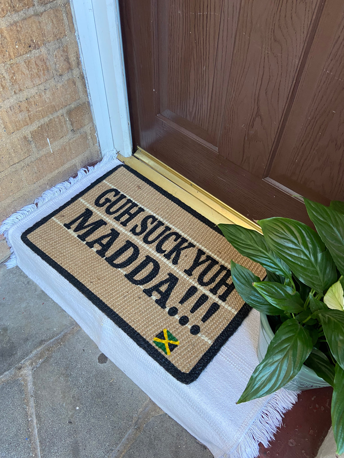 Guh Suck Yuh Madda — Flat Woven Doormat