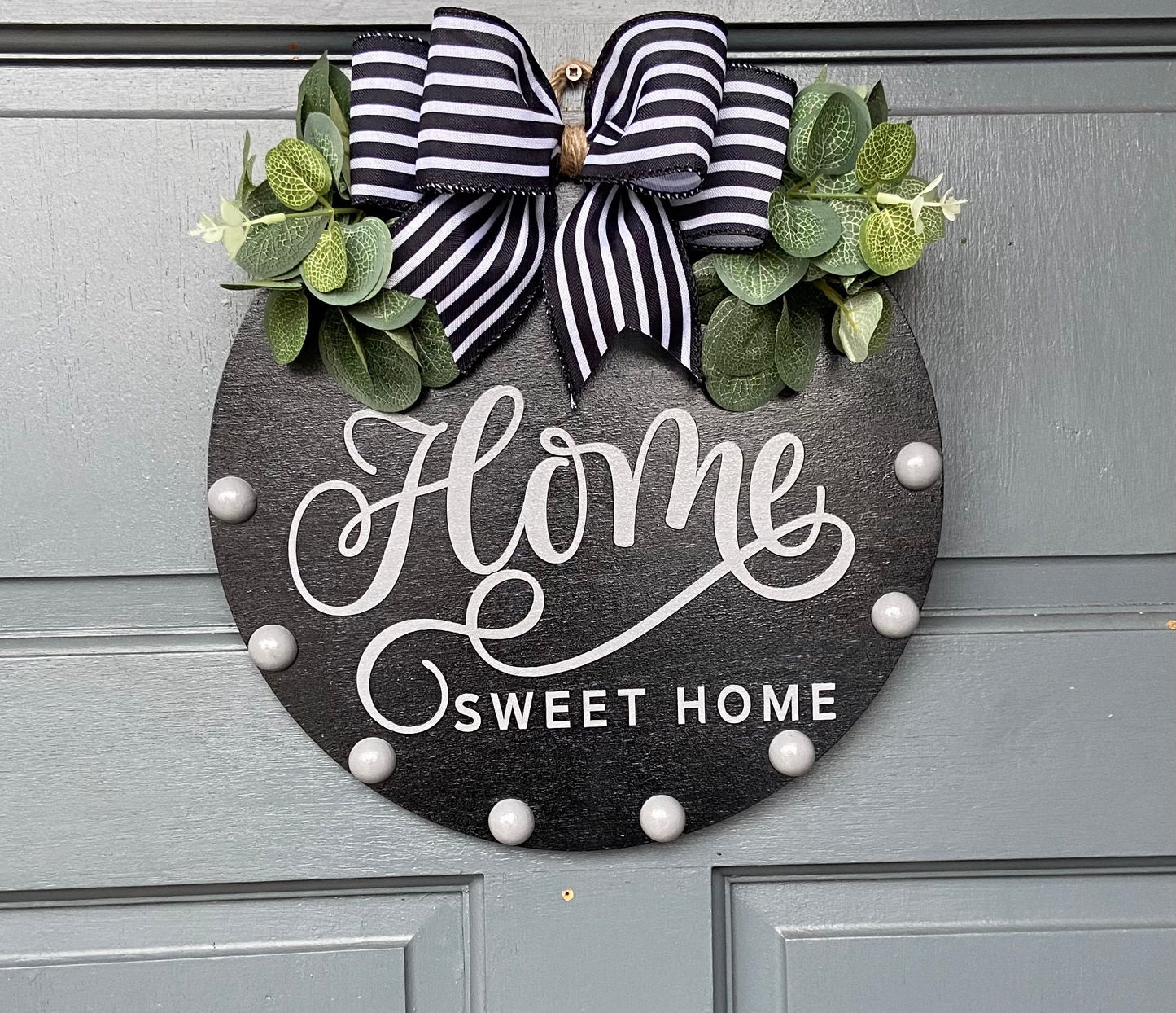 Wooden Door Wreath