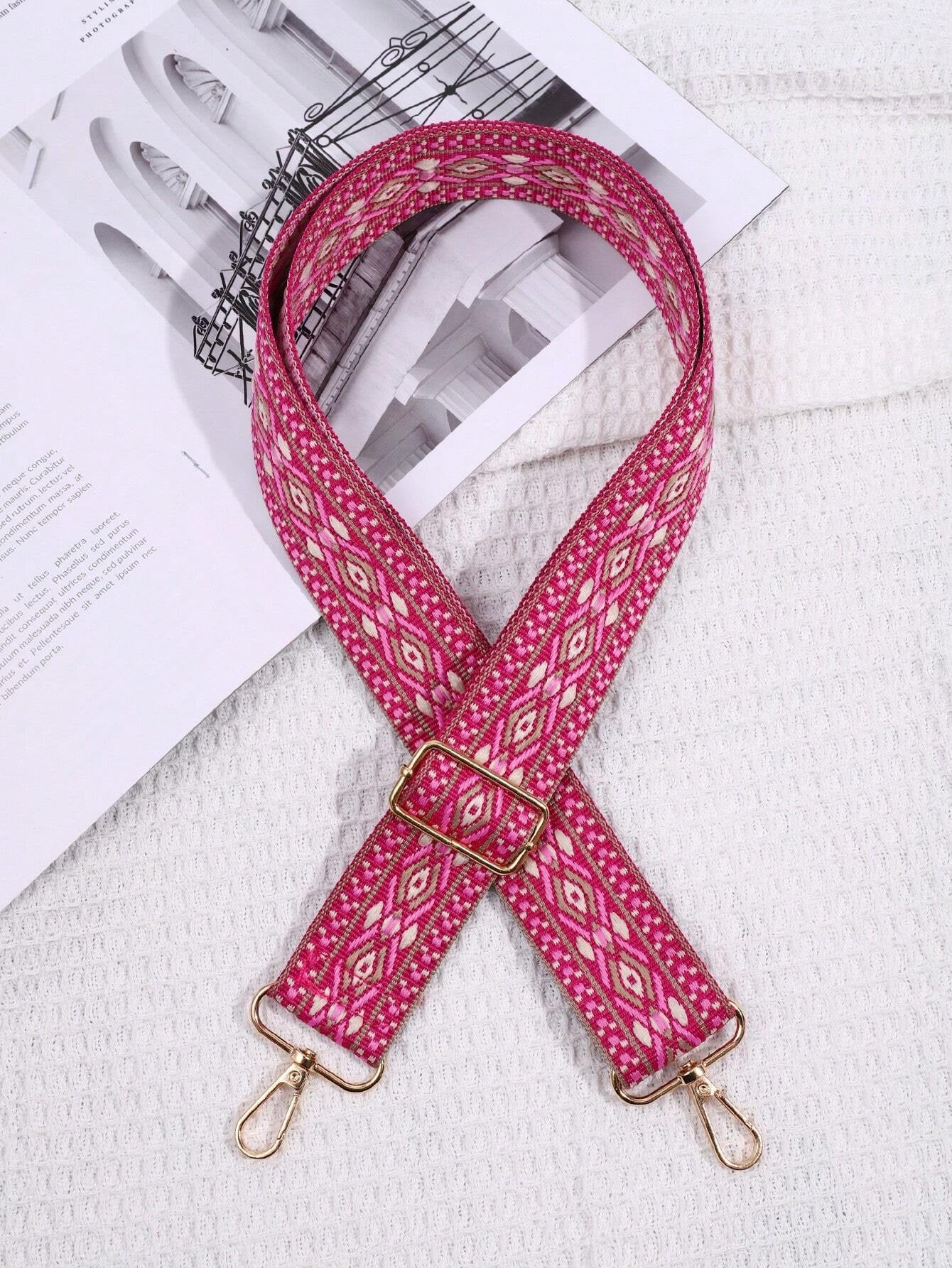 Pink Pattern Bag Strap