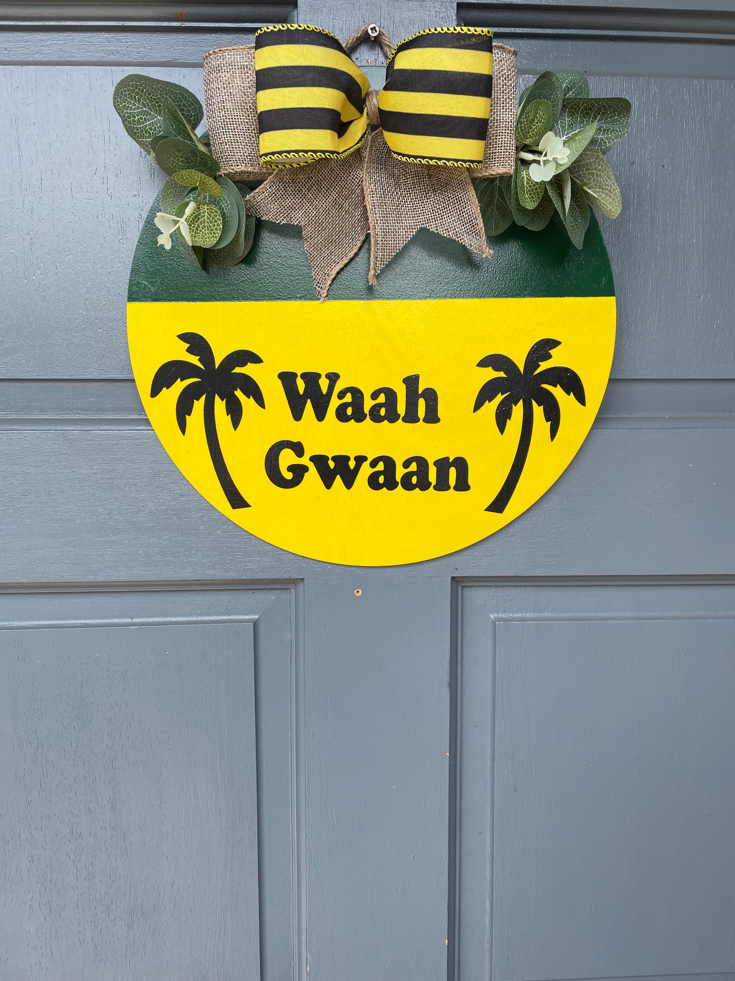 Waah Gwaan Door Wreath