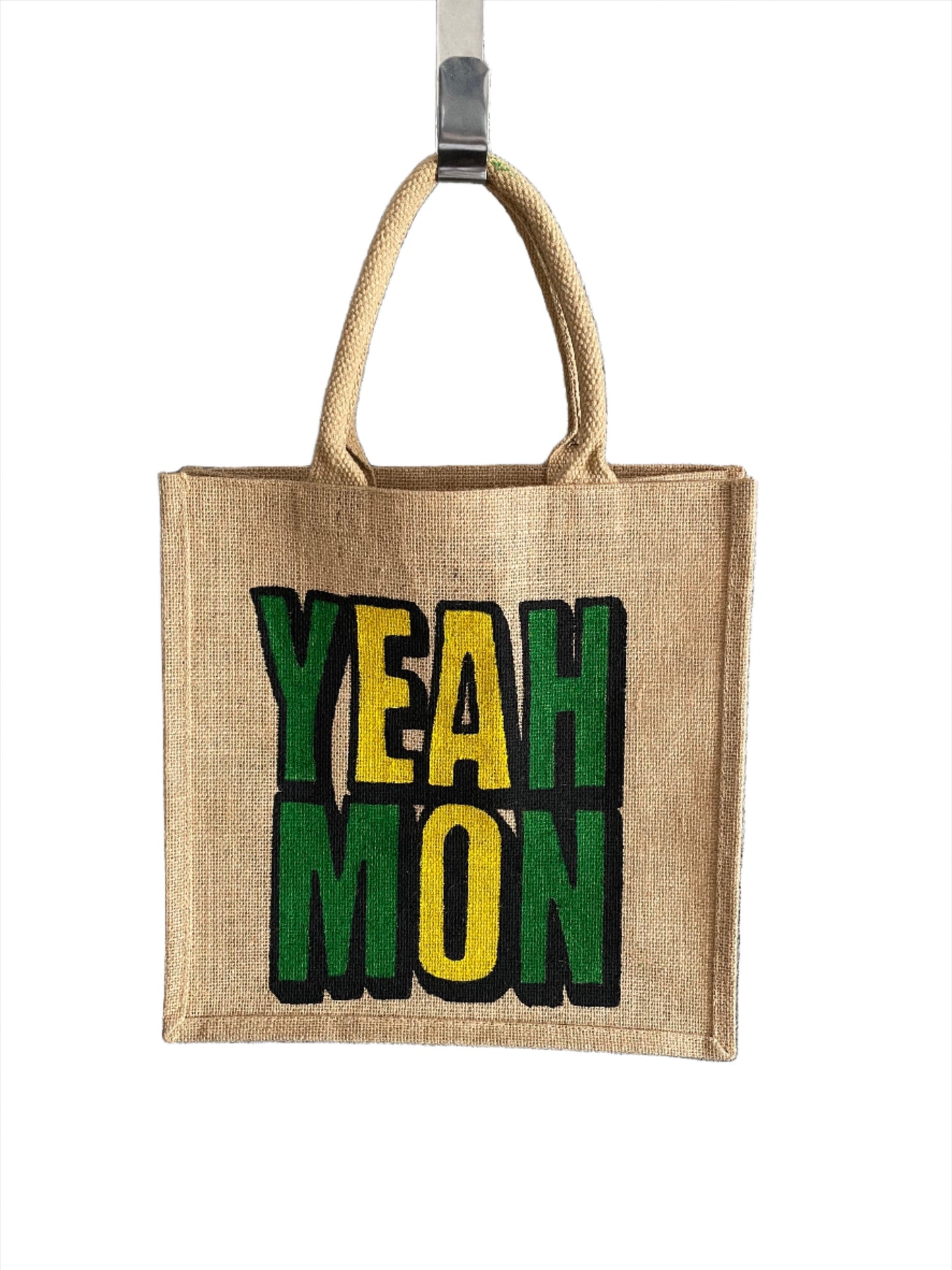 Jamaican Yeah Mon Jute Bag