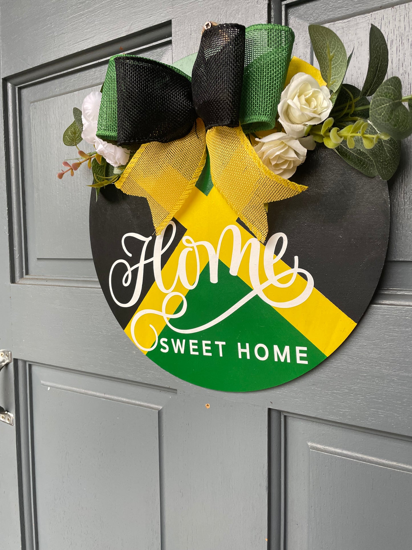 Home Sweet Home Jamaican Door Wreath