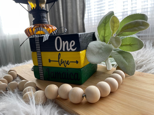 Tripple Wooden Bookstacks Decor