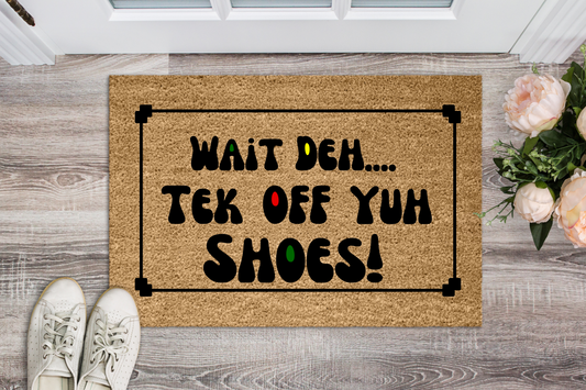 Wait Deh Door Mat