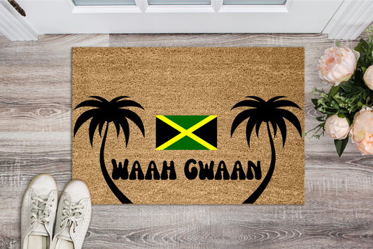 Waah Gwaan Jamaica Door Mat