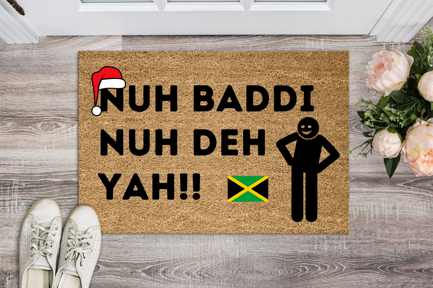 Christmas Nuh Baddi Nuh Deh Yah Doormats