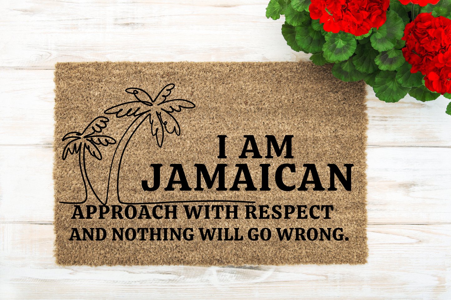 I Am Jamaican Door Mat