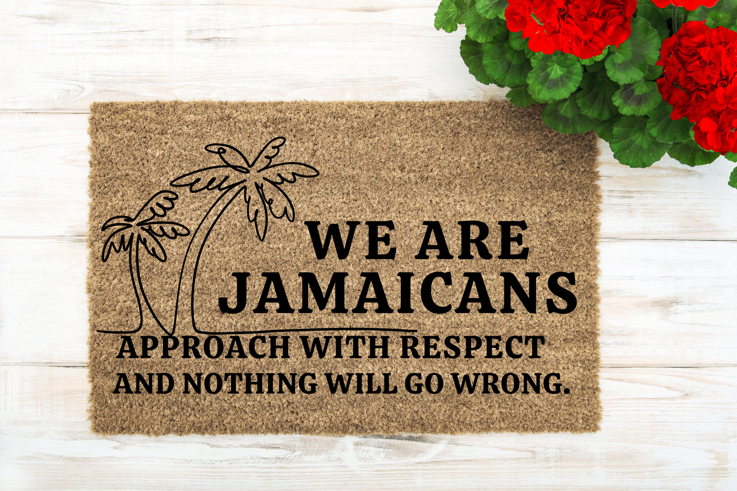 We Are Jamaicans Door Mat