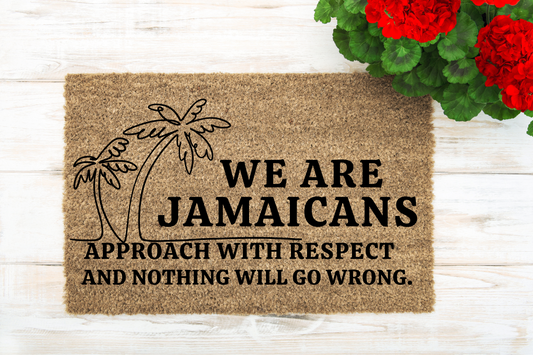 We Are Jamaicans Door Mat