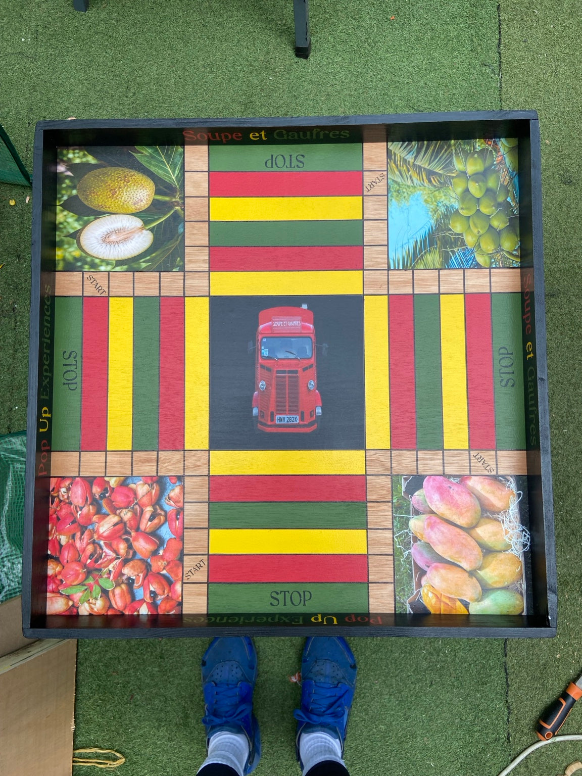 Full handmade photo Ludi board