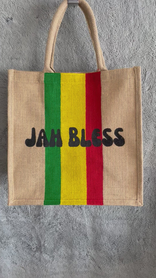 Jah Bless Jute Bag